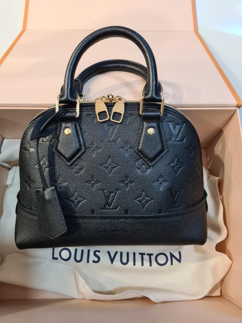 Louis Vuitton Cream Monogram Empreinte Leather Neo Alma BB Satchel -  ShopStyle