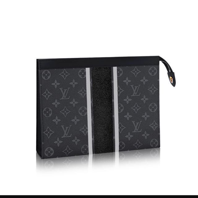 black louis vuitton clutch bag