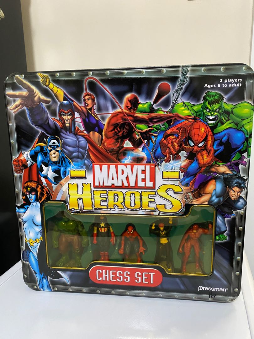 MARVEL HEROES CHESS Set, 興趣及遊戲, 玩具& 遊戲類- Carousell