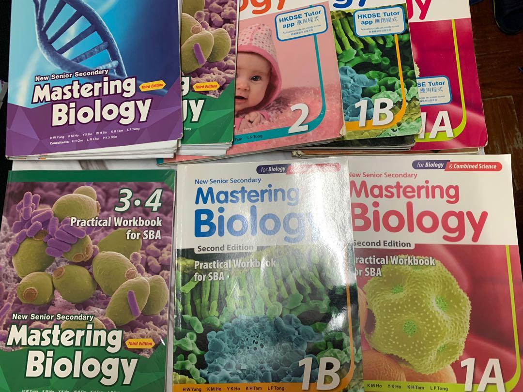 mastering biology 書及workbook 14, 興趣及遊戲, 書本 & 文具, 教科書 Carousell