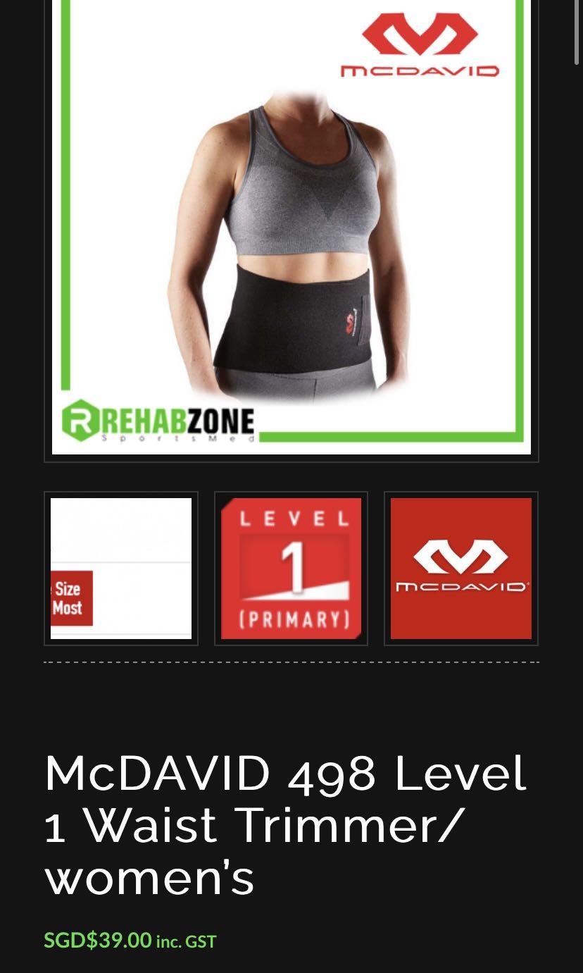 McDavid 498 Waist Trimmer, Sports Equipment, Exercise & Fitness, Toning &  Stretching Accessories on Carousell