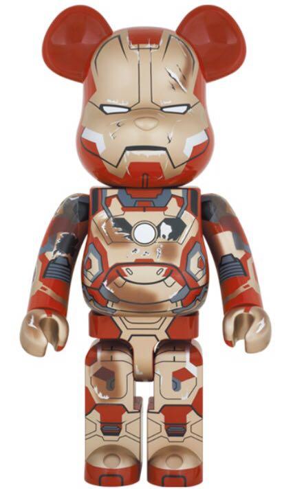 Medicom Bearbrick Iron Man Ironman 3 Mark XLII 42 Damage Ver. 鐵甲