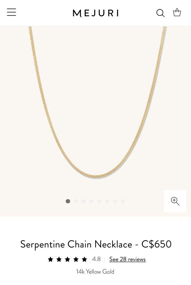 Serpentine 2024 chain necklace