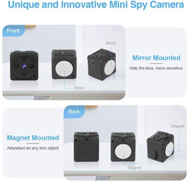 Mini Spy Camera Wireless Hidden, MHDYT Full HD 1080P Portable Small