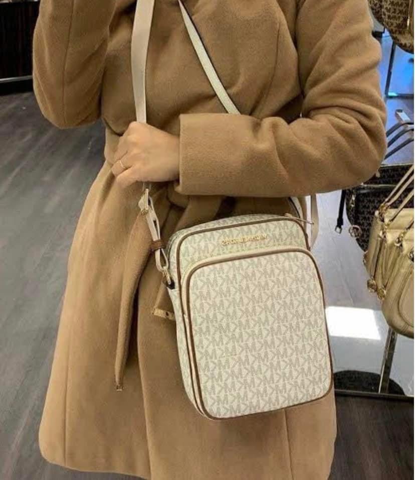 MK Flight Bag Monogram Vanilla Women s Fashion Bags Wallets
