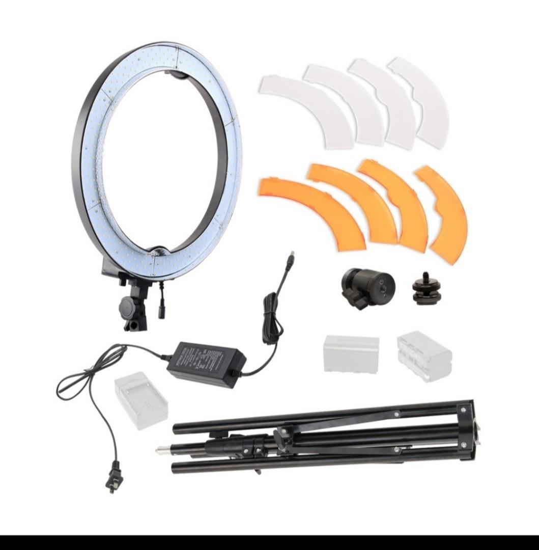 Neewer 18-inch SMD LED Ring Light Dimmable Lighting Kit with 78.7