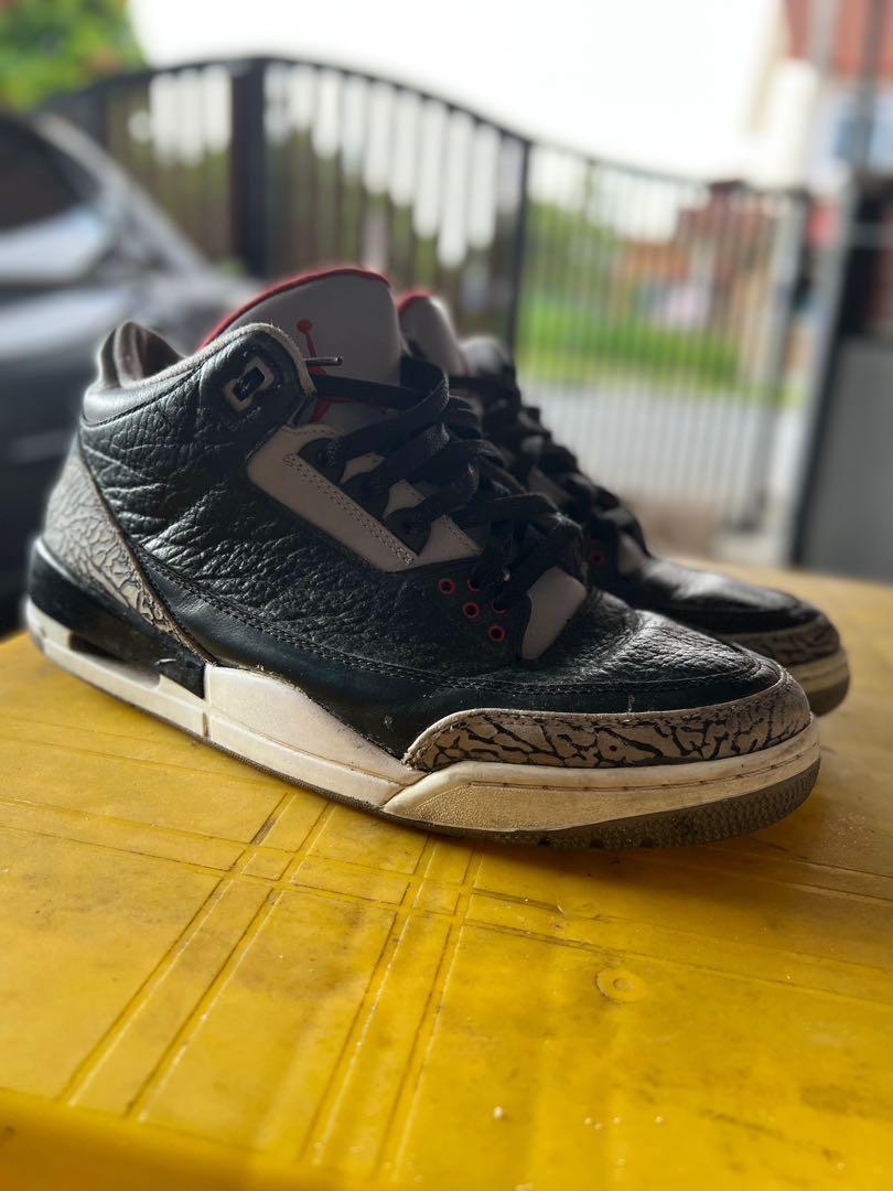 Nike air jordan 3 bred Men s Fashion Footwear Sneakers on Carousell