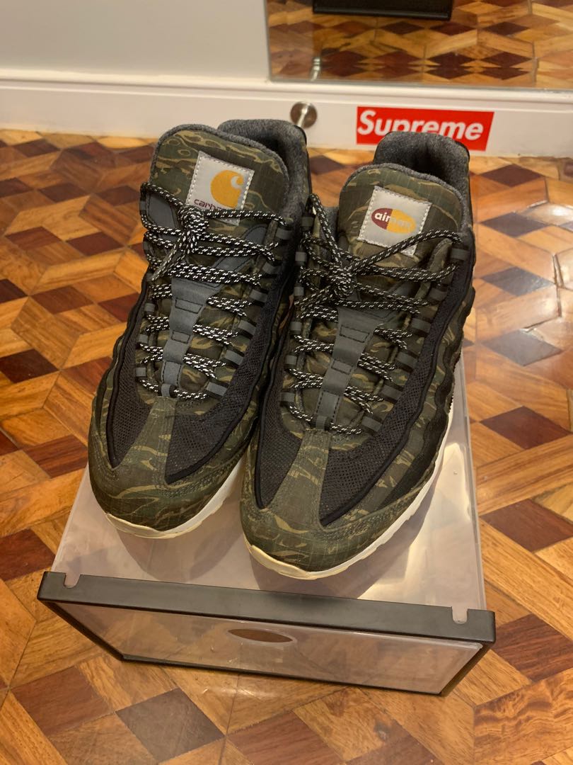 air max 95 carhartt on feet