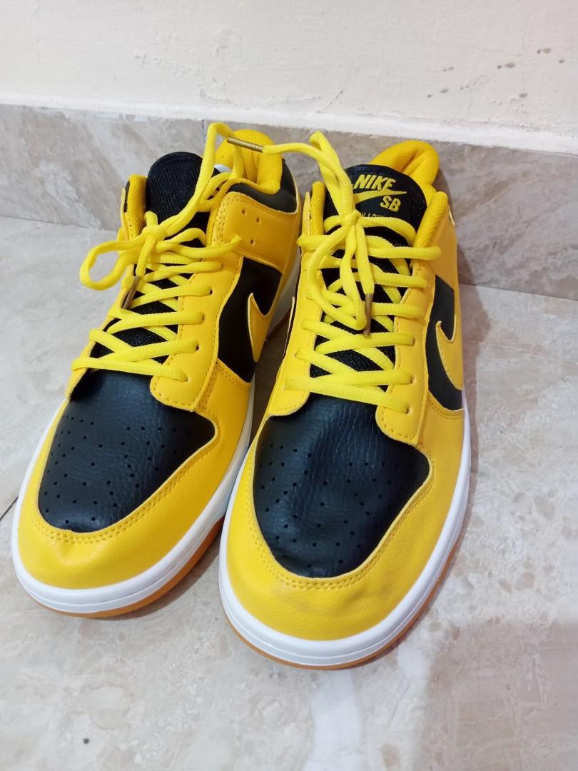 dunk low black yellow