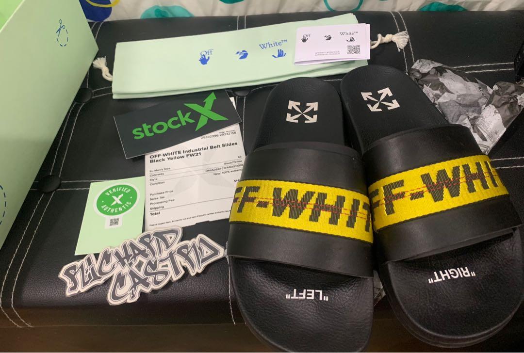 Off white slides clearance stockx