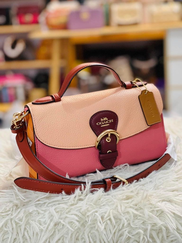 coach kleo crossbody in colorblock