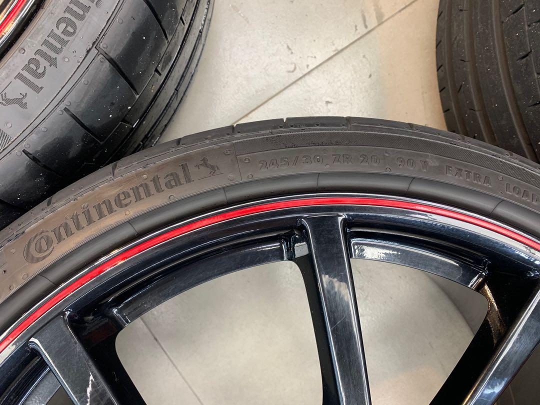 Fk8 Tyre R Line Original Honda FK8 Tyre R 20inch Rims + Continental Tyres, Car ...