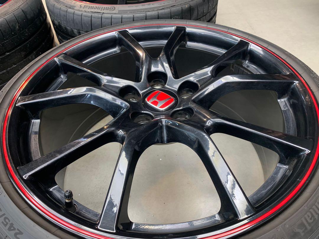 Fk8 Tyre R Line Original Honda FK8 Tyre R 20inch Rims + Continental Tyres, Car ...