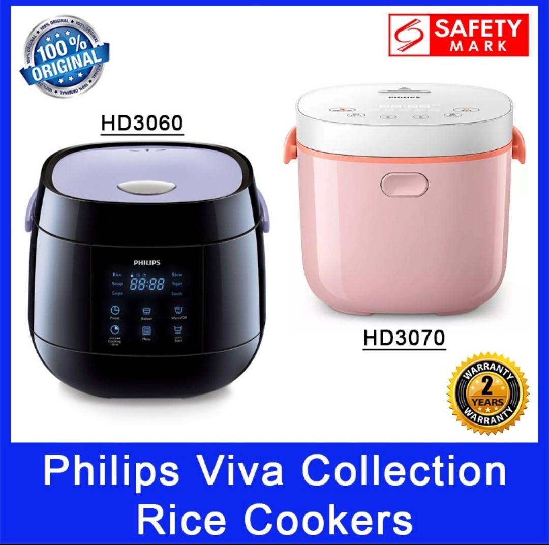 Philips HD3060 rice cooker. 0. 7L capacity for 12 person, TV & Home