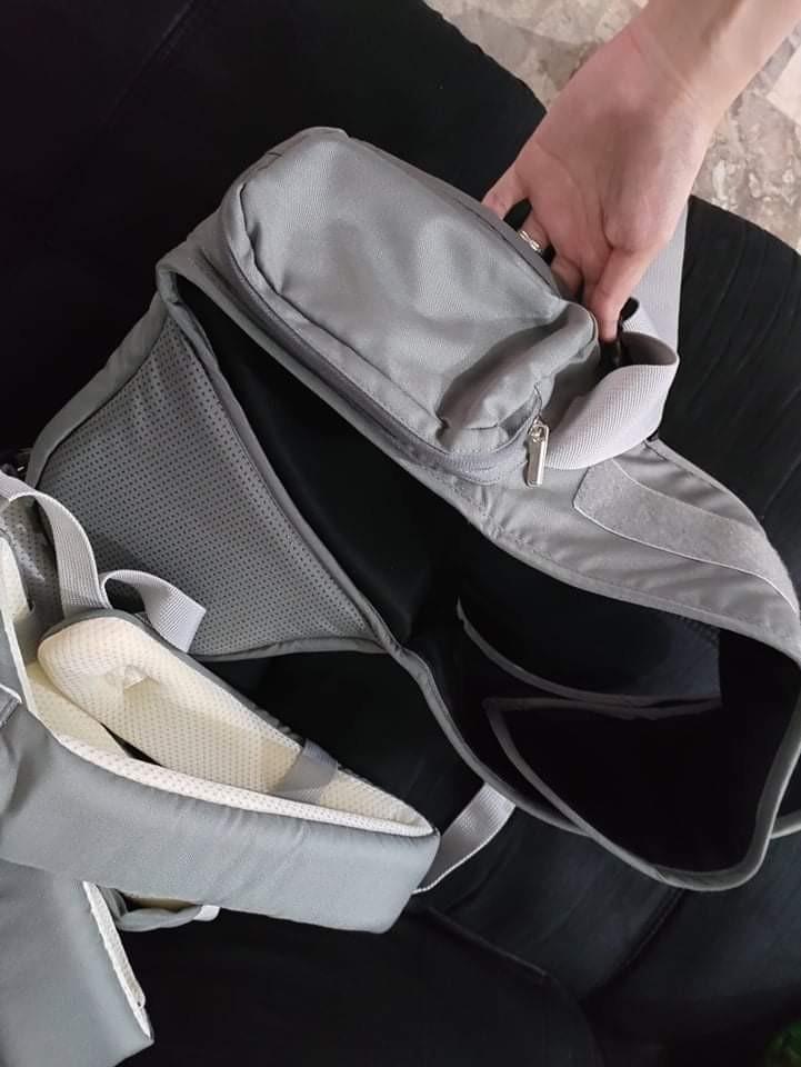 Picolo Baby Carrier with Box (Category: Carriers & Slings) located in Cainta. Submitted by prelovedbykrizzy (Listing ID 1160065327, Image 3). Description: Picolo Gray Baby Carrier for Sale ✨ ✔️8/10 Condition ✔️Still with box ✔️Orig price at P2,299 ✔️Pickup or via shipping ✔️Cainta Location.