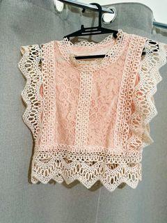 Pink crop top
