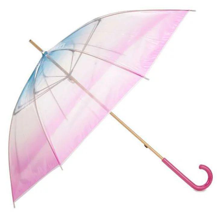 現貨‼️日本POE款漸變色透明長傘, 興趣及遊戲, 旅行, 旅遊- 雨傘