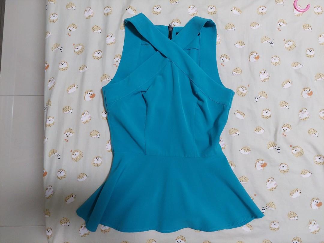 Peplum top portmans top