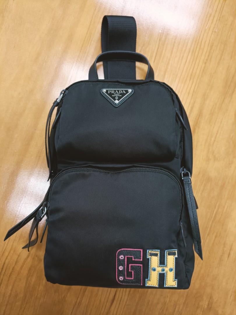 Prada vela mini on sale crossbody backpack bag