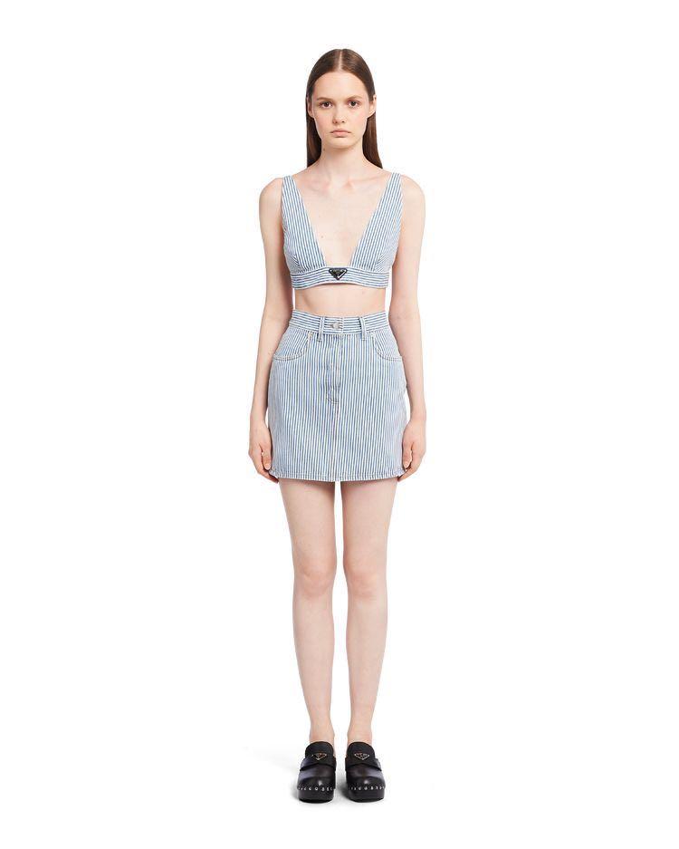 Prada striped skirt clearance