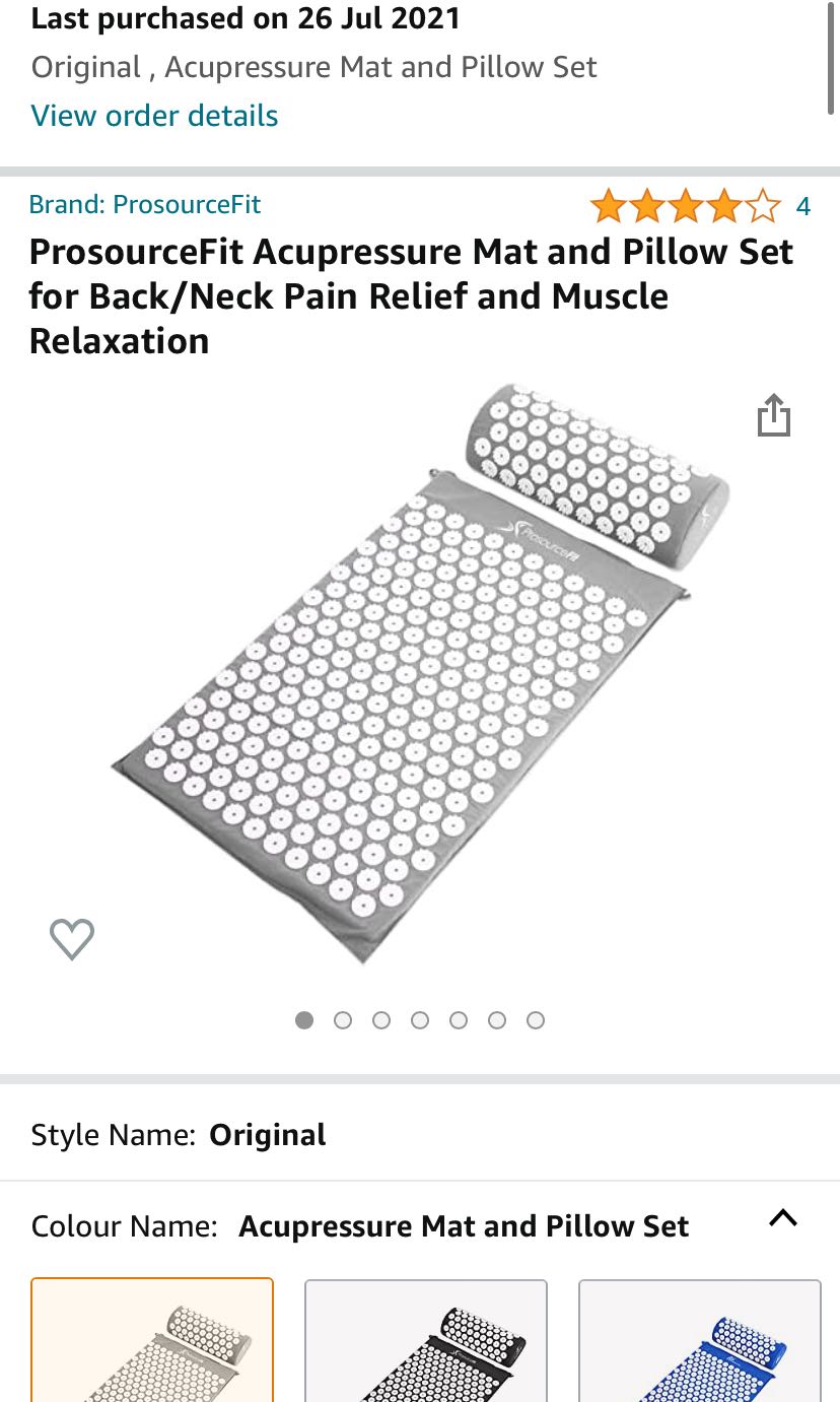 ProSource Accupressure Mat & Pillow, Health & Nutrition, Massage