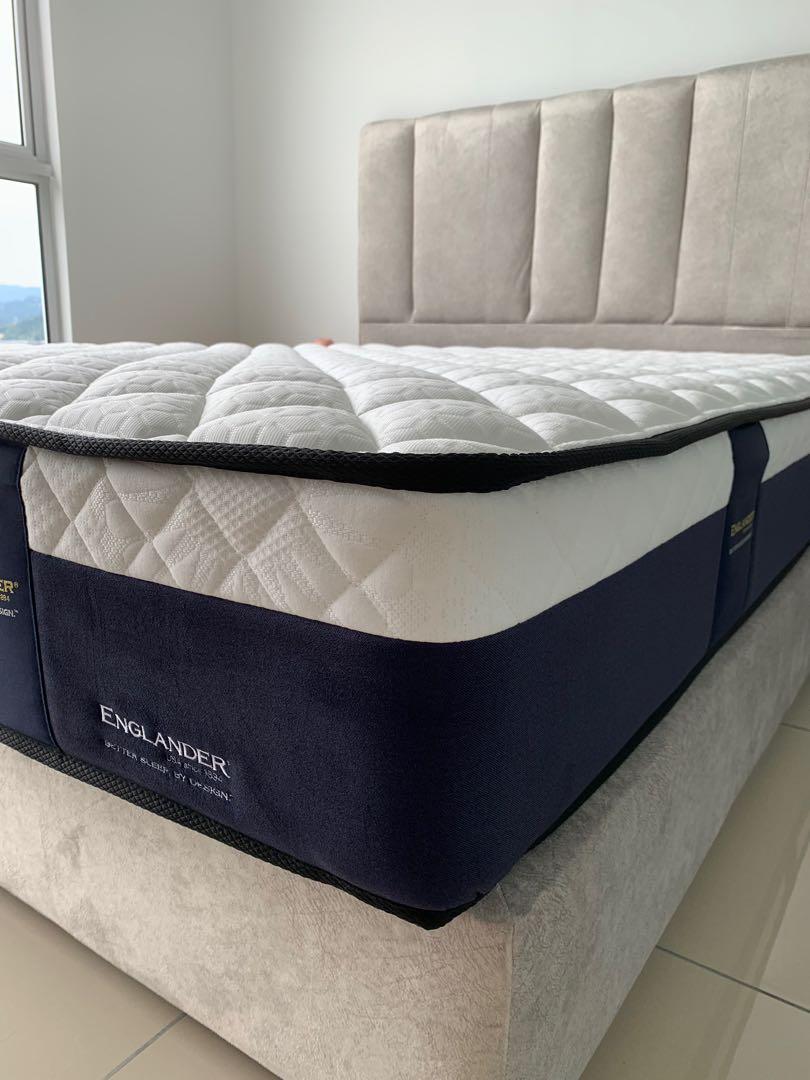Queen Size Bed frame Mattress Englander NEW