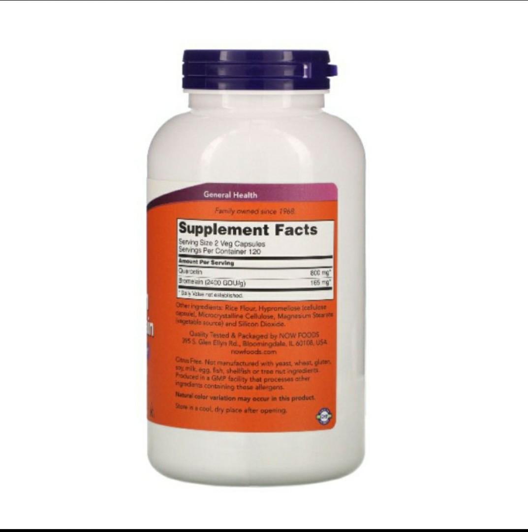 Quercetin & Bromelain, Health & Nutrition, Health Supplements, Vitamins