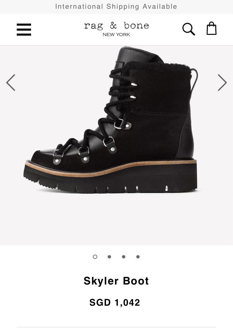 Rag Bone skylar winter apres ski boots