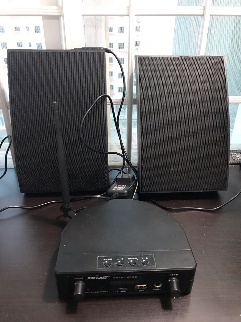 Restaurat Wireless Broadcast System With USB TF Card, Hobbies & Toys, Music & Media, Musical