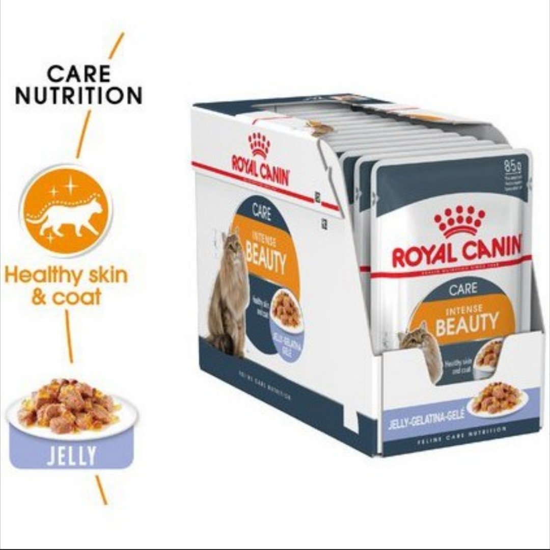 Royal Canin Care Intense Beauty Gravy 85g (12 pouches), Pet Supplies ...