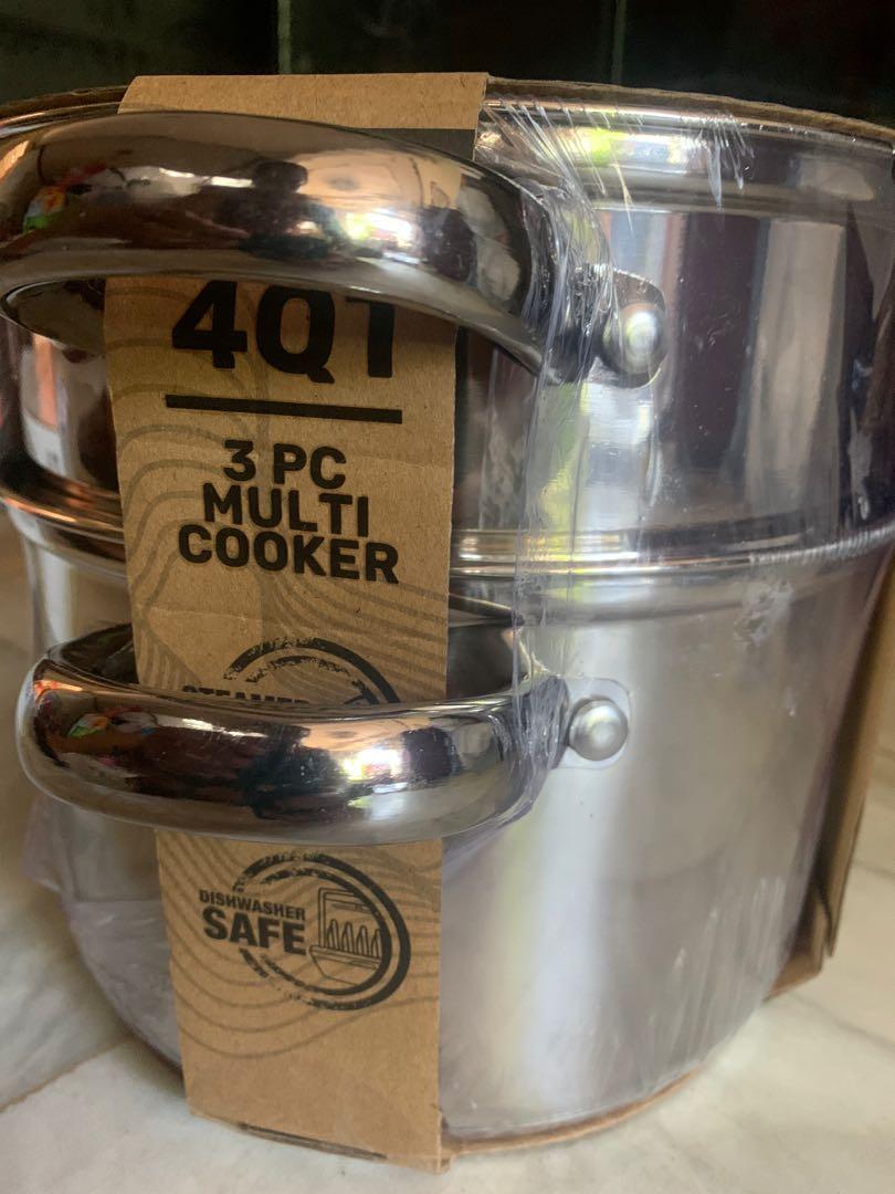 Sedona Kitchen 4QT 3pc multi cooker (Category: Other Kitchenware & Tableware) located in Bacoor. Submitted by chakiiee (Listing ID 1159992614, Image 1). Description: Sedona Kitchen 4QT 3pc multi cooker Stainless steel with glass lid Brandnew and never been used. Dm or text for faster transaction. .