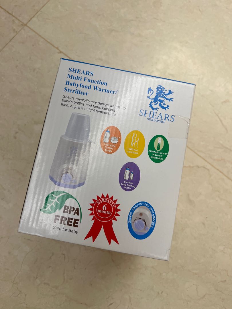 Shears Baby Food Warmer/Steriliser, Babies & Kids, Nursing & Feeding, Breastfeeding & Bottle