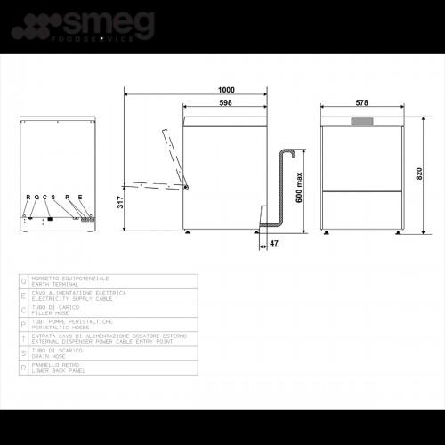 SMEG UNDERCOUNTER DISHWASHER, TV & Home Appliances, Kitchen Appliances