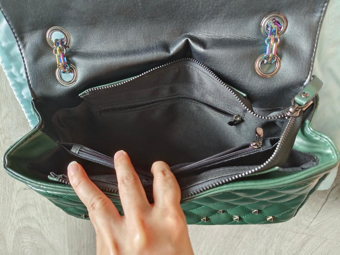 Studded rainbow chain bag Women s Fashion Bags Wallets