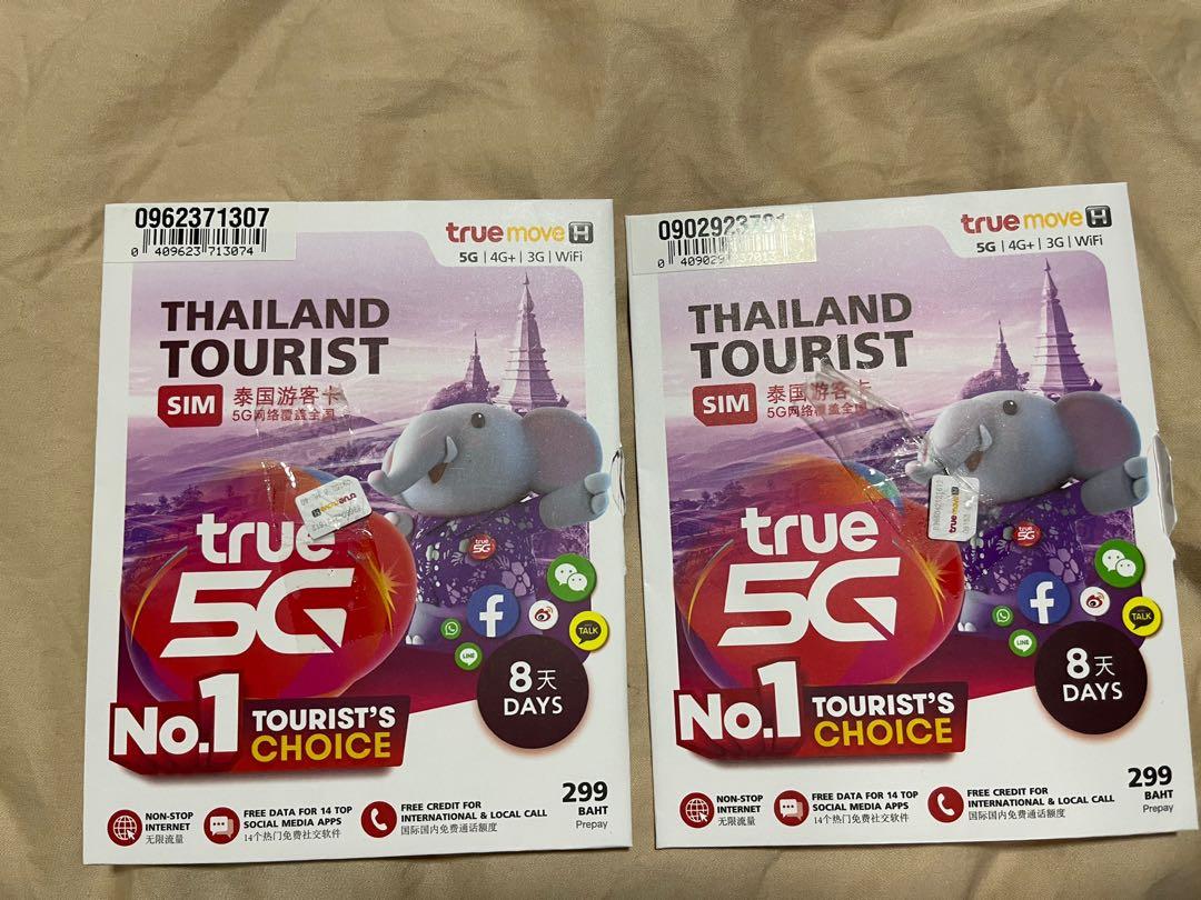 Thailand Thai SIM card truemove unlimited data 16 days left 45 days, Mobile Phones & Gadgets