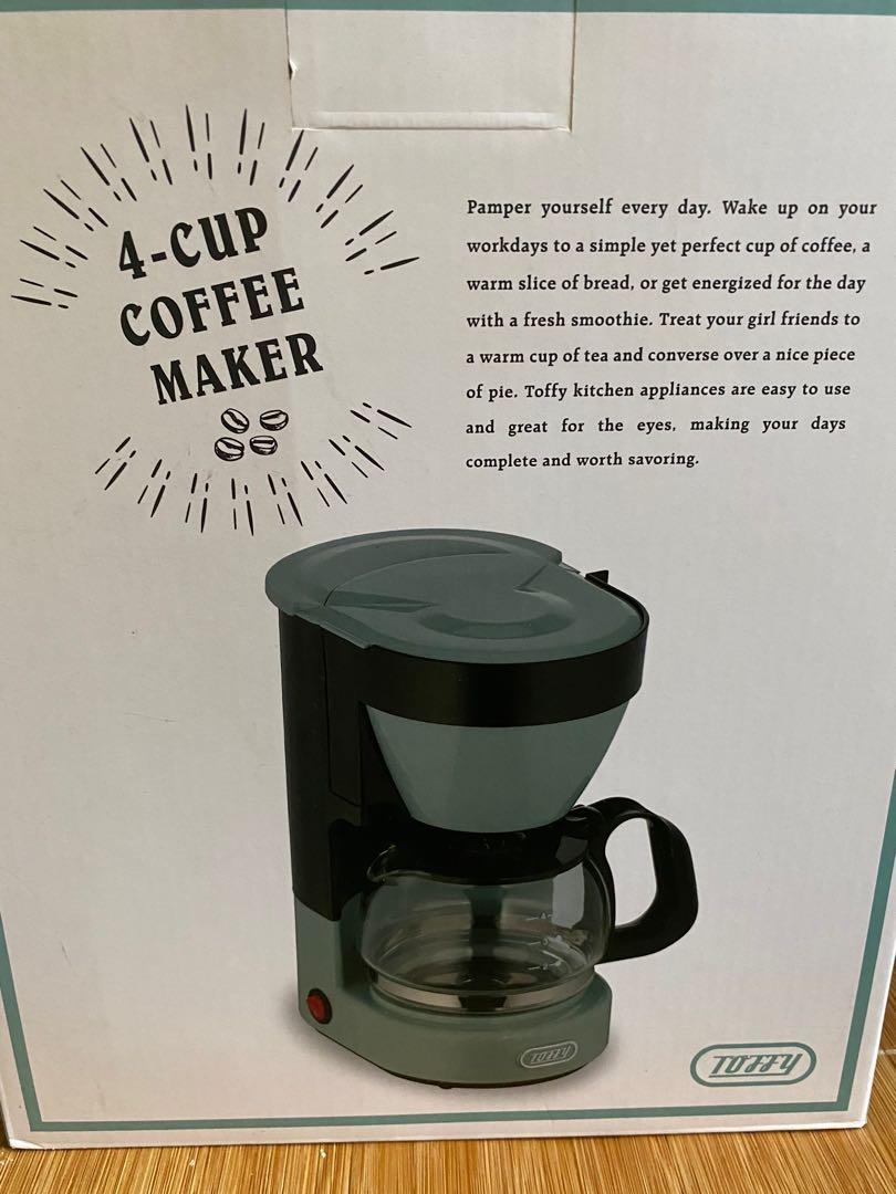 Toffy 經典咖啡機 4杯份量 淡青色香港行貨 家庭電器 廚房電器 咖啡機及咖啡壺 Carousell