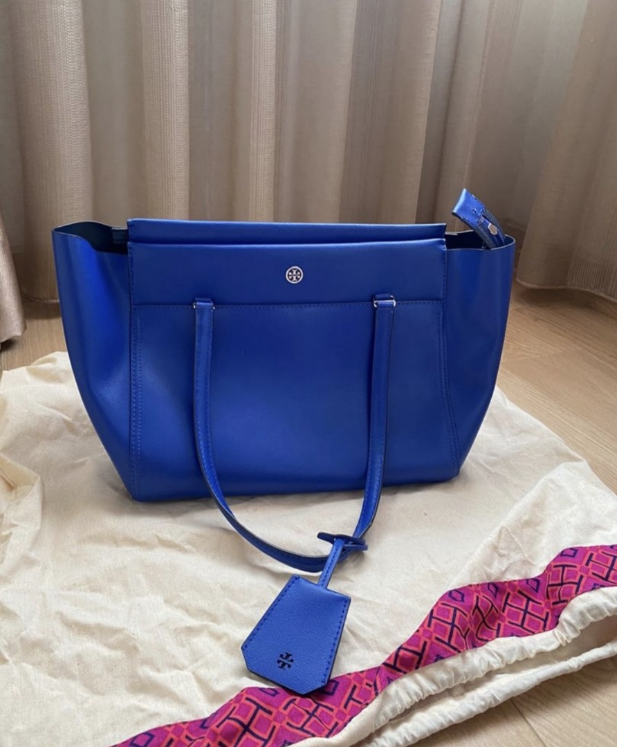 Tory burch Parker Small Tote, Fesyen Wanita, Tas & Dompet di Carousell