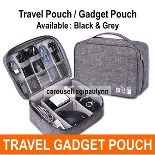 Travel Gadget Pouch Accessories Bag With Zipper And Handle