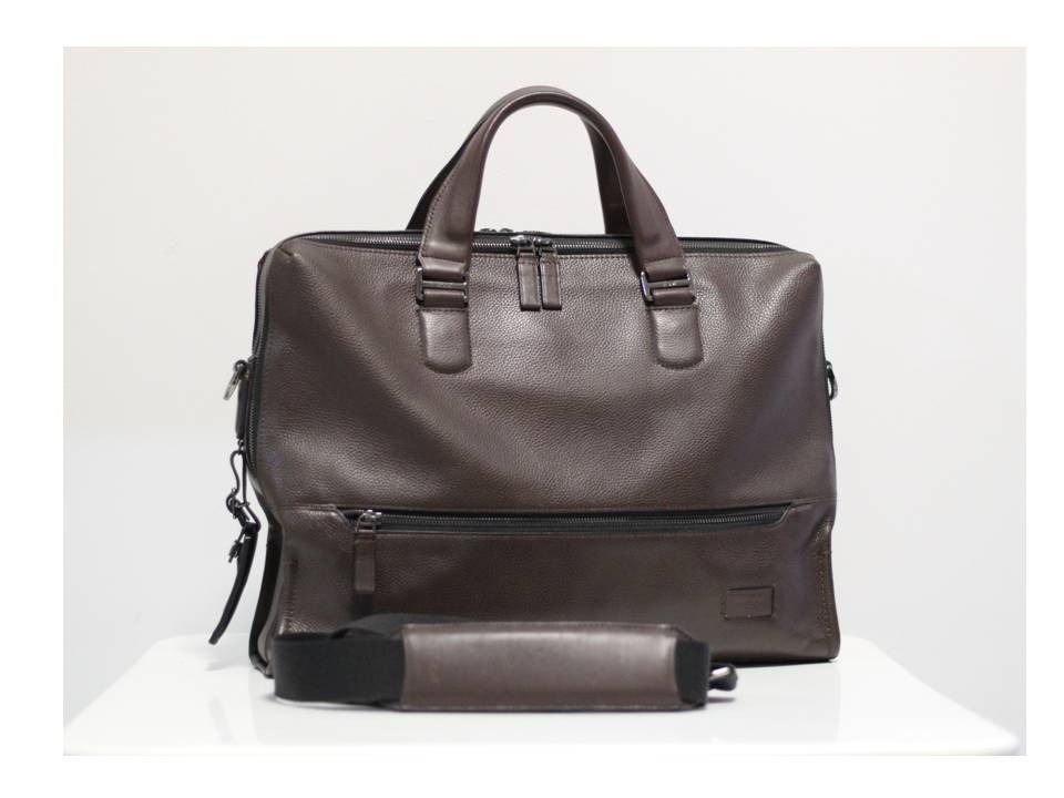 Tumi horton double zip shop brief leather
