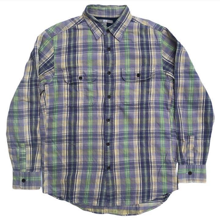 Uniqlo Flannel Shirt, Men's Fashion, Tops & Sets, Tshirts & Polo Shirts ...