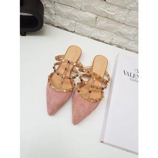 Valentino pink flatshoes suede 36/37
