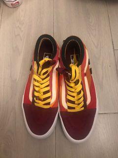old skool orange vans