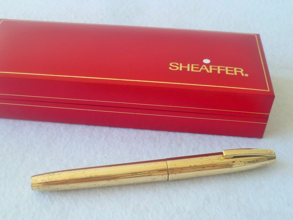 Sheaffer gold electroplated pen clearance