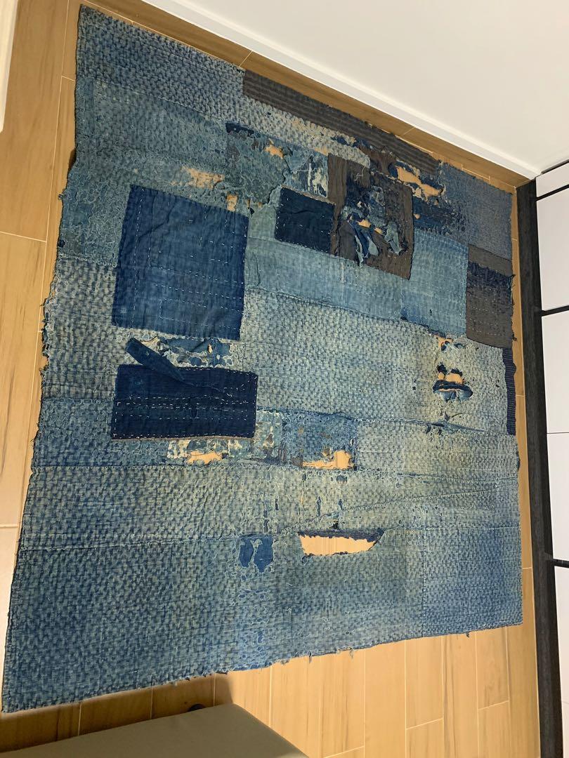 Vintage Japanese boro rug, Furniture & Home Living, Outdoor Furniture
