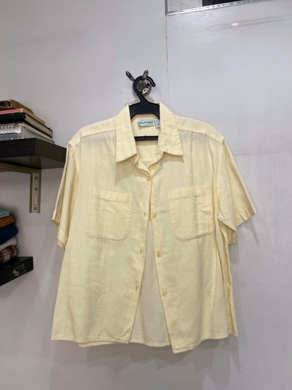vintage yellow polo, Men's Fashion, Tops & Sets, Tshirts & Polo Shirts ...