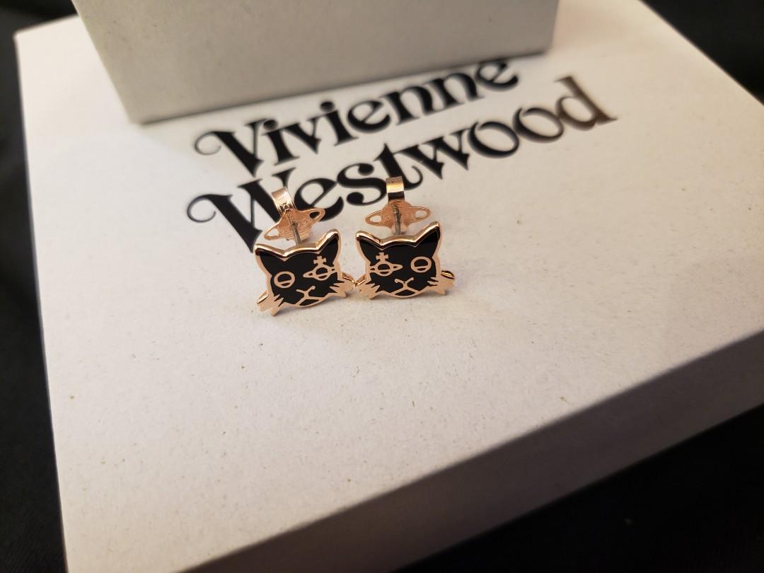 Vivienne westwood cat earrings deals