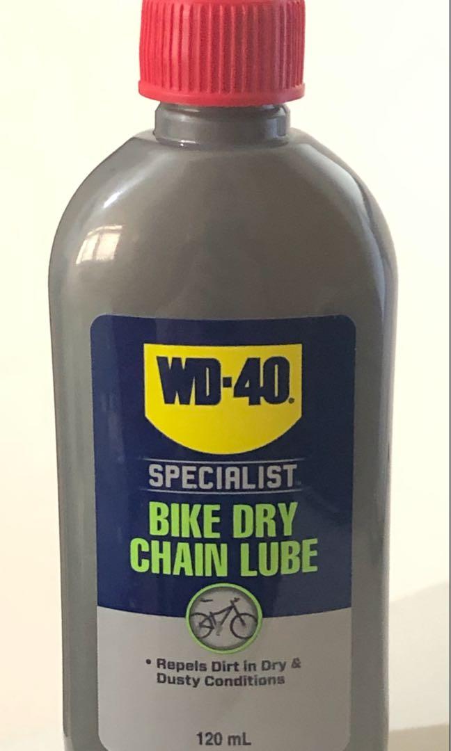 WD40 bike dry chain lube, Sports Equipment, Bicycles & Parts, Parts