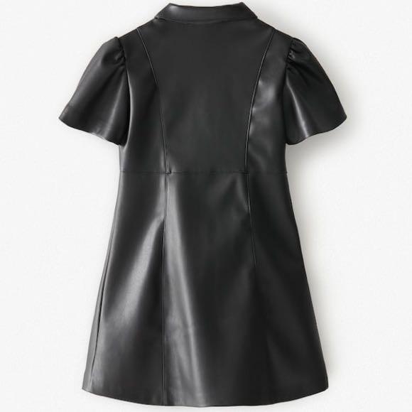 ZARA KIDS FAUX LEATHER DRESS, Babies & Kids, Babies & Kids Fashion on  Carousell