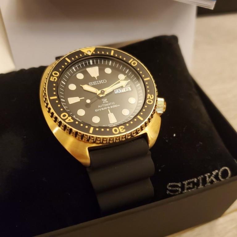 2022 100 Seiko Prospex Gold tone Turtle Regional Exclusive SRPC44 SRPC44K1 SRPC44P9 US Exclusive