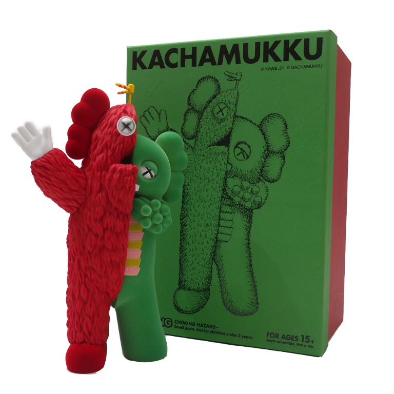全新未開封KAWS x KACHAMUKKU Vinyl Figure Green Red, 興趣及